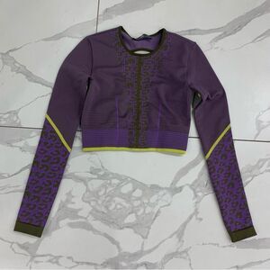 Adidas Stella McCartney Long Sleeve Women's Sz XS/S ? Crop Purple Activewear